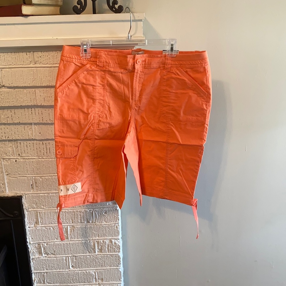 Saint johns bay easy fit through hip and thigh Bermuda mid rise shorts